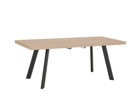 Tafel Log 159/198x84,5cm - melamine - bruin