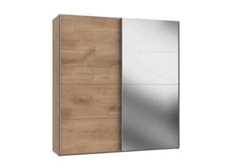 Schuifdeurkast Easyplus 225cm - decor - bruin