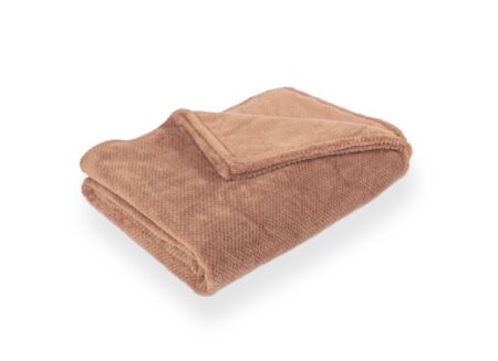 Plaid Pippa 150x200cm - flanel - mokka