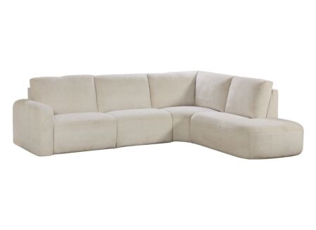Hoeksalon Marit 298x235cm - stof - ecru met relax
