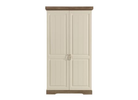 Kleerkast 120cm - decor - truffel/porcelaine