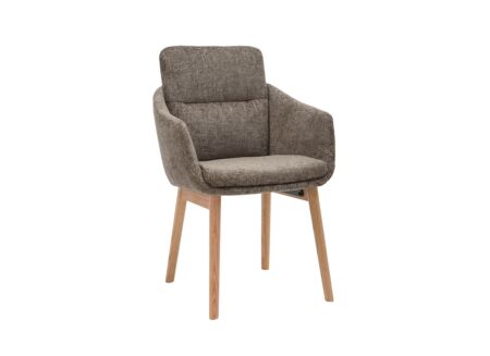 Kuipstoel Suya 59x69,5x87cm - polyestervezel - taupe