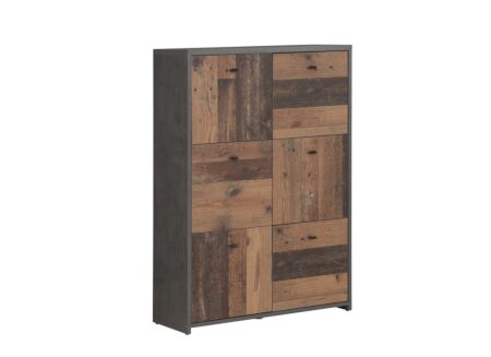 Commode Best Chest 77x30x113cm - decor - old wood & beton