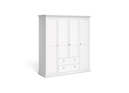 Kleerkast Paris 181cm - decor - wit