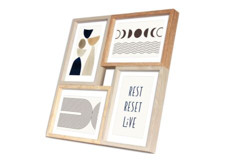 Fotocollage Molde 33,5x33,5cm - MDF - naturel