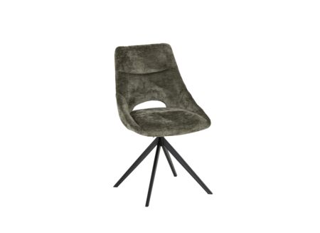 Draaistoel Pepper 52x60x89cm - stof - groen