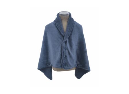 Poncho Rotterdam microvezel denim