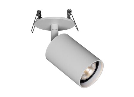 Opbouwspot GU10 - aluminium - wit