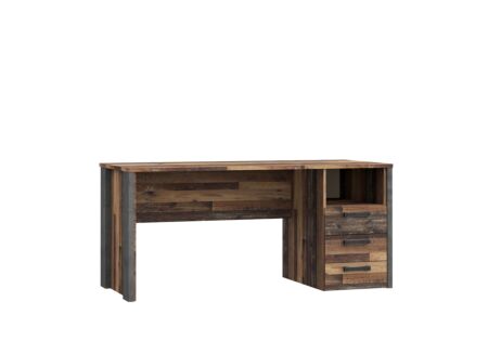 Bureau Clif-B 160x70cmx74cm - meubelplaat - old wood/beton