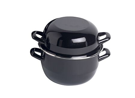 Mosselpot Ø18cm zwart