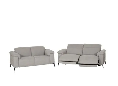 Zetel Funk 3+2-zit - stof - grijs met relax