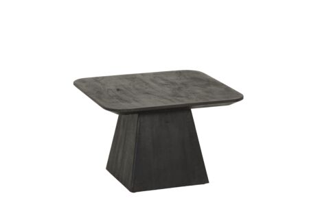 Salontafel Thalia 60x60cm - mango massief - zwart