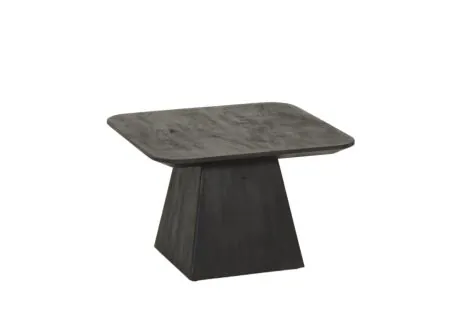 Salontafel Thalia 60x60cm - mango massief - zwart