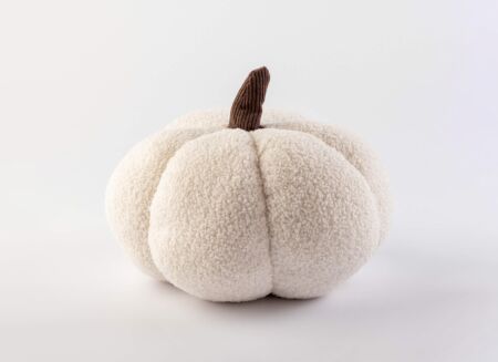 Kussen Pumpkin Ø30cm - stof - snow white