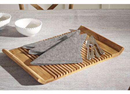 Serviette Prasel 43x43cm zwart