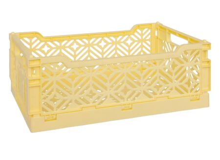 Plooibox 30x20x11,5cm - kunststof - geel
