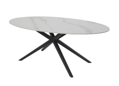 Tafel 240x120cm - keramiek - wit