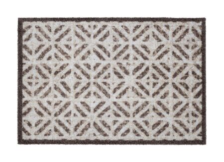 Deurmat Lima Diamonds 75x50cm polyamide beige bruin