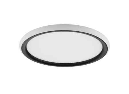 Plafondlamp Carloz Ø30cm - kunststof - zwart & wit
