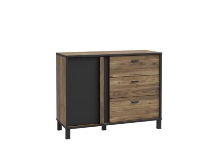 Commode Hayato 110x42x85cm - decor - bruin & zwart