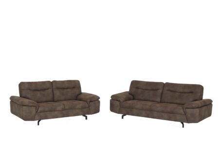 Zetel Stan 3+2-zit - stof - bruin