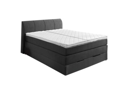 Boxspring BX1440  180x200cm met opbergruimte stof antraciet
