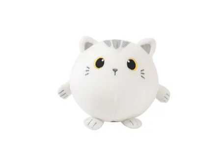 Kussen Squishy White Cat Ø13cm - stof - wit - Kussen Squishy White Cat Ø13cm - stof - wit