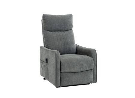 Relaxzetel Casanova elektrisch - polyestervezel - grijs