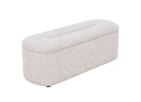 Opbergkoffer Nausicaa 120x44x44cm - stof - beige