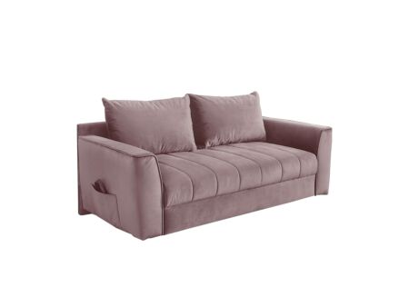 Zetelbed Rick 2-zit - stof - roze