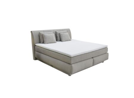 Boxspring Carla Max 180x200cm met opbergruimte stof beige