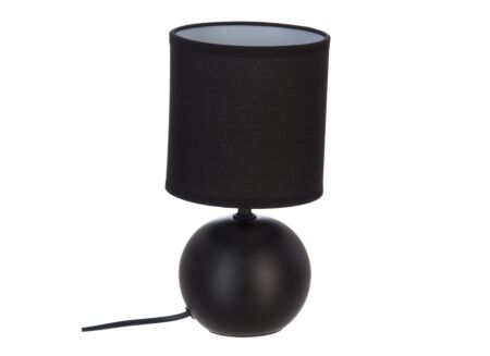 Tafellamp Boule E14 H25cm zwart