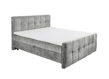 Bedbox Valetta 180x200cm stof grijs