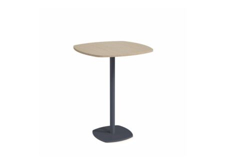 Bartafel Circa 70x70cm - HPL & staal - eik
