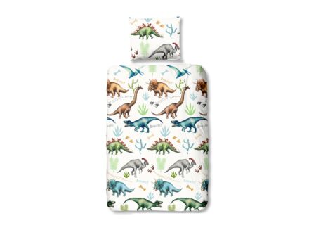 Dekbedovertrek Dino 140x220cm katoen