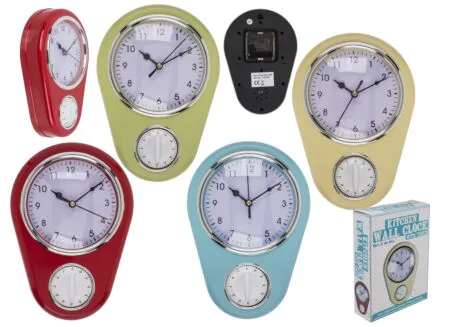 Horloge murale Cuisine Avec Minuterie - Horloge murale Cuisine Avec Minuterie