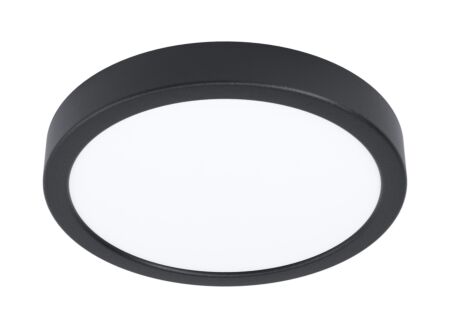 Plafondlamp Fueva 5 Ø21cm 17W LED staal zwart