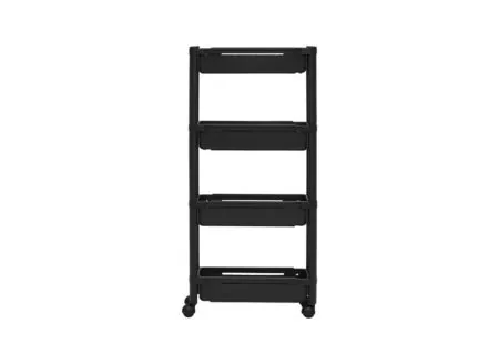 Aperçu - Desserte extensible  37,5x15x78,5cm - plastique - noir