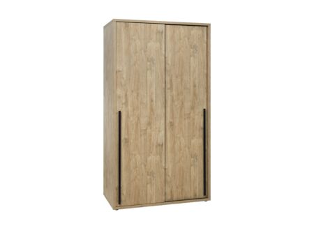 Schuifdeurkast Casper 120cm - melamine - golden oak