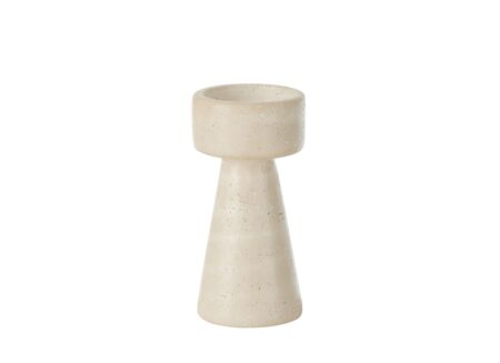 Kandelaar Orlina H20cm - cement - beige