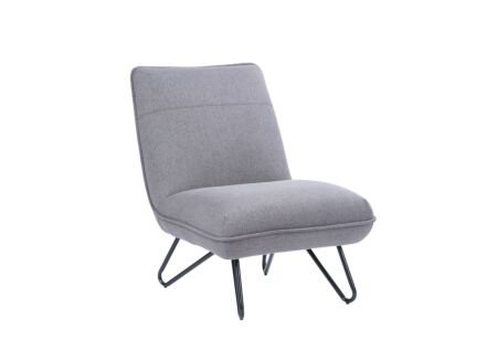 Fauteuil Guts 67,5x93x82cm - stof - lichtgrijs