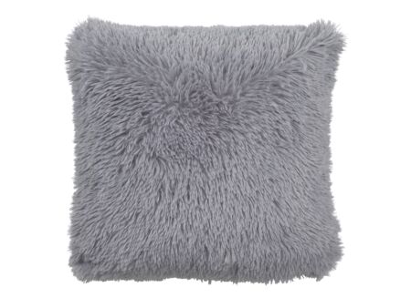 Kussen Fluffy 45x45cm - stof - lichtgrijs