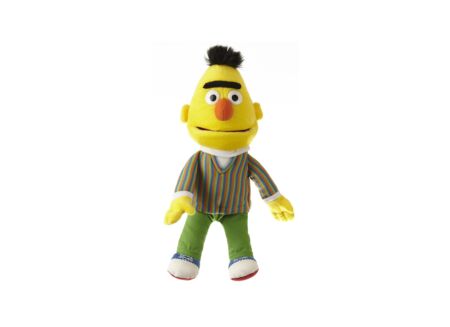 Handpop Sesamstraat Bert 33-37cm - polyester - multicolor