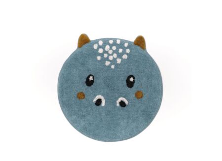Kindertapijt Dino 50x60cm blauw