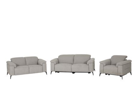 Zetel Funk 3+2+1-zit - stof - grijs met relax