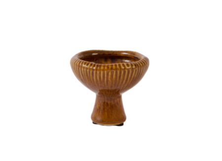 Kaarsenhouder Gylano H8cm - keramiek - oranje