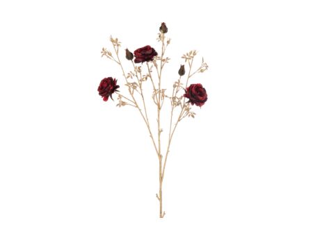 Kunstbloem Rozenstruik H112cm