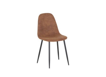 Stoel Speech 45x46x88cm - stof - cognac