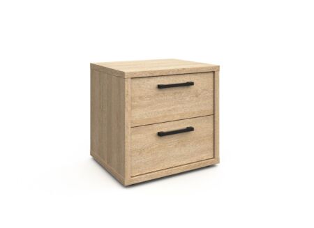 Nachtkastje Tessa 52x44x51cm - melamine - zand eik