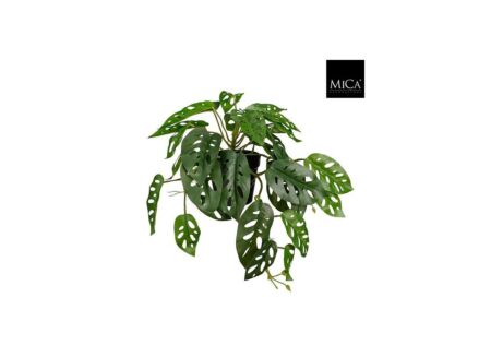 Hangende kunstplant Monstera H40cm kunststof groen